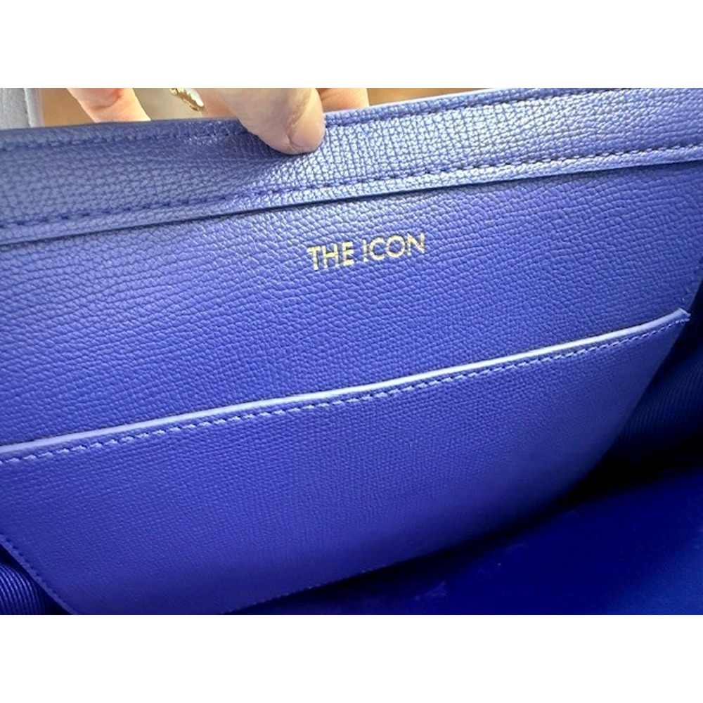 New Ted Baker London The ICON Soocon Light Blue Medium Faux Leather Tote Bag - Picture 9 of 9